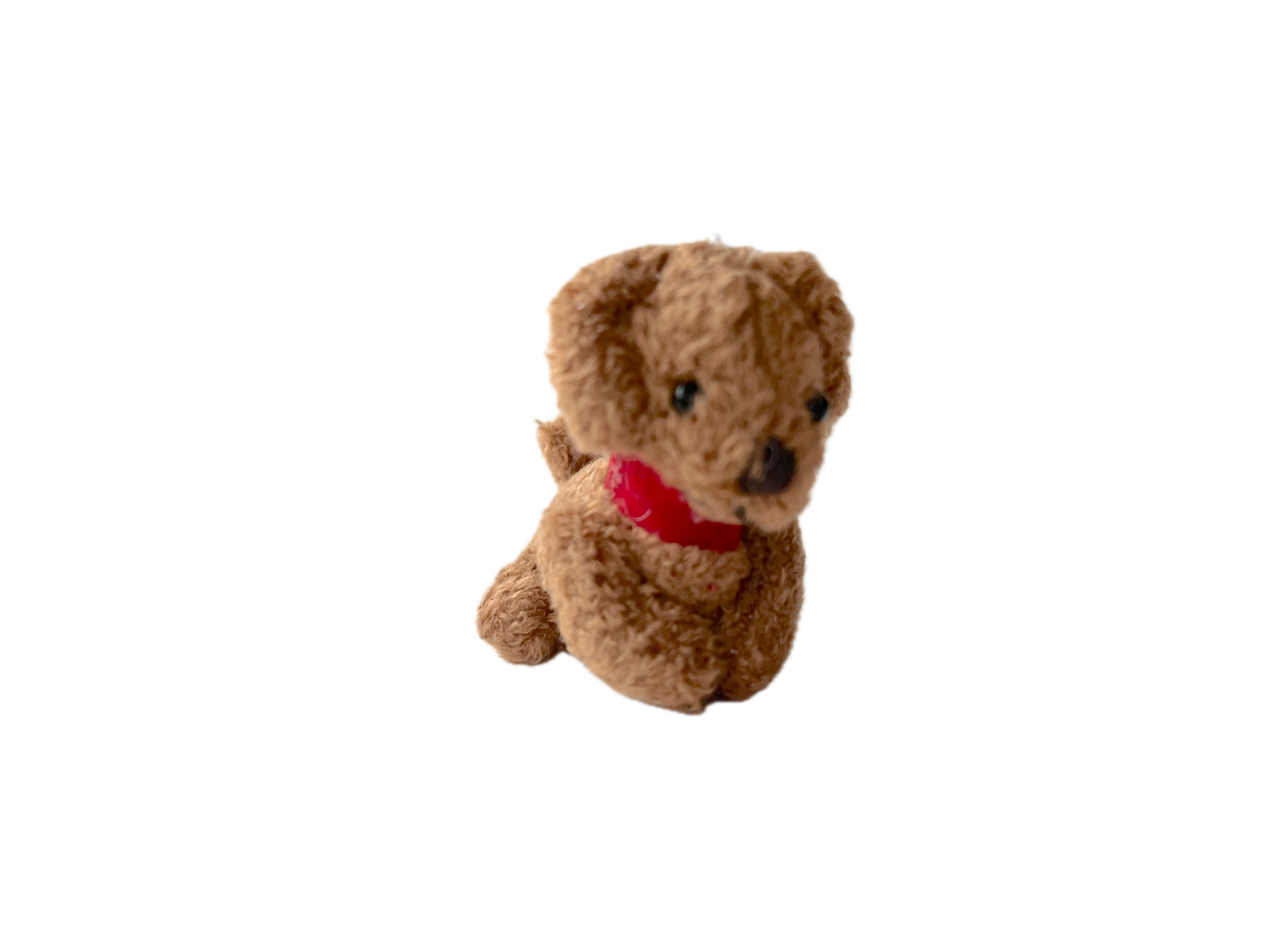Miniature Plush Puppy Dog Dollhouse Backpack Charm