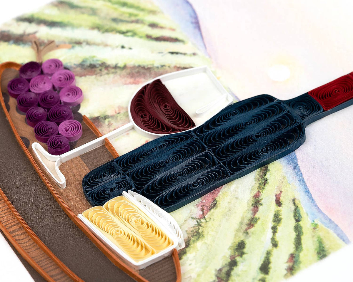 Vineyard Everyday Quilled Greeting Card