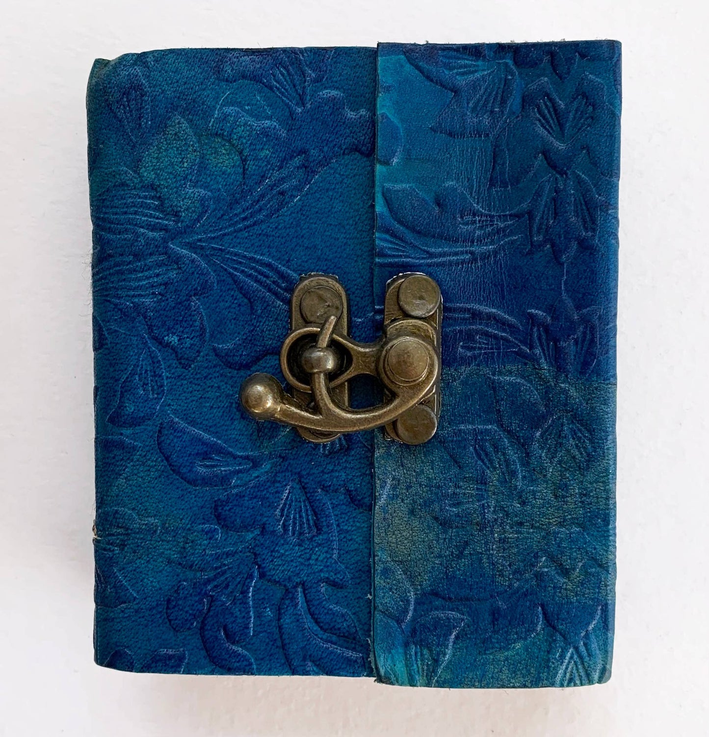 Blue Embossed Journal ~ 3" x 4"