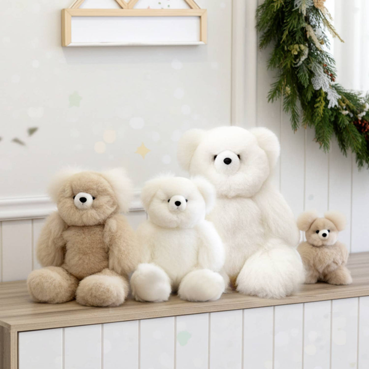15" Alpaca Stuffed Animal - Bear