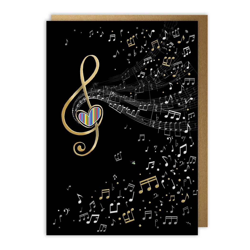 Music Clef Blank Card