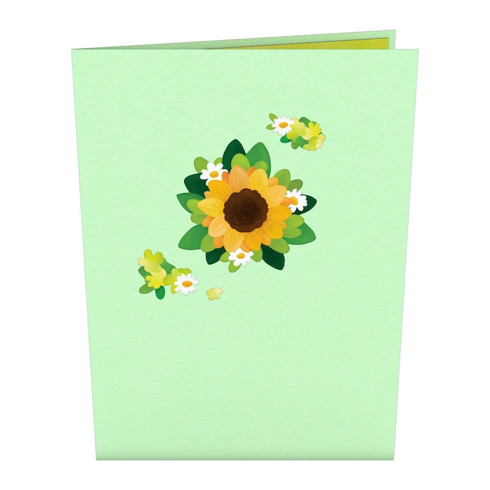 Sunflower Butterflies 5''x7'' Card, Flower, Pop-Up Cards