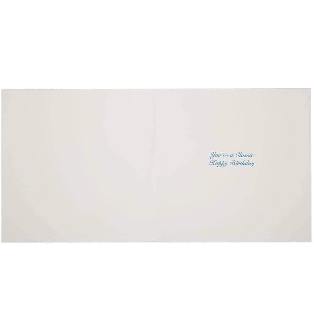 Quilled Blue Classic Car Birthday Card