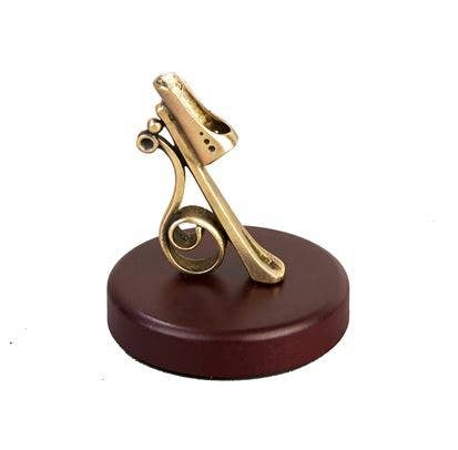 Bronze and Wood Pen Stand