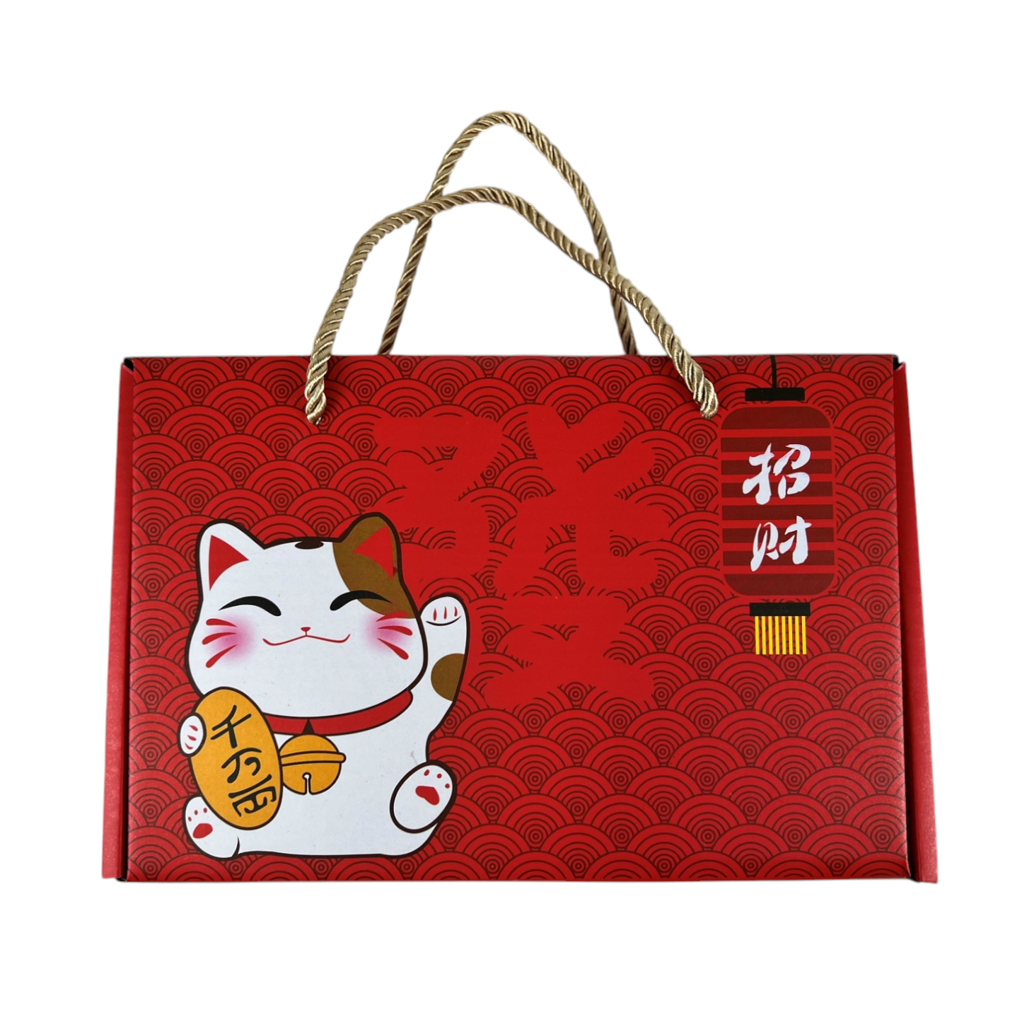 Maneki Neko Lucky Cat Double Rice Set of 10oz 4.5"D Bowl With Chopsticks (1/24)
