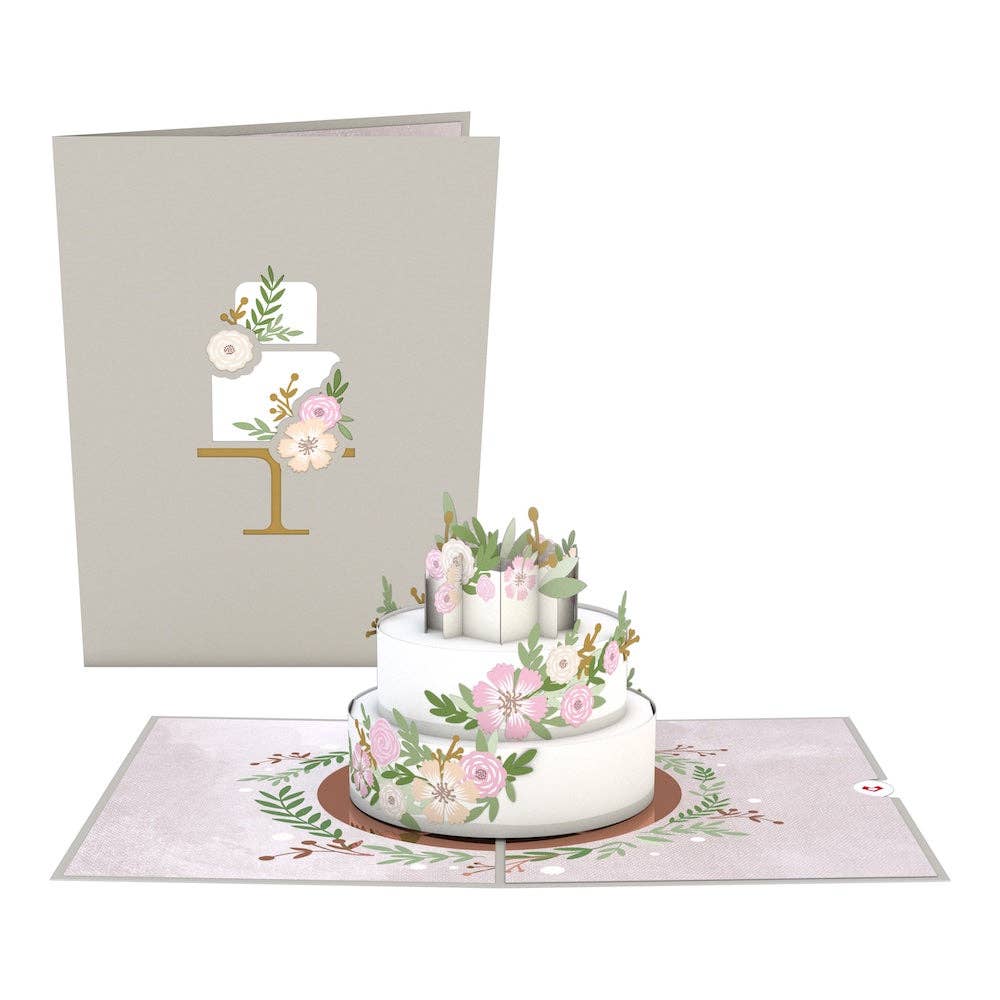 Wedding Cake 5''x7'' Card, Jewelry, Wedding Card