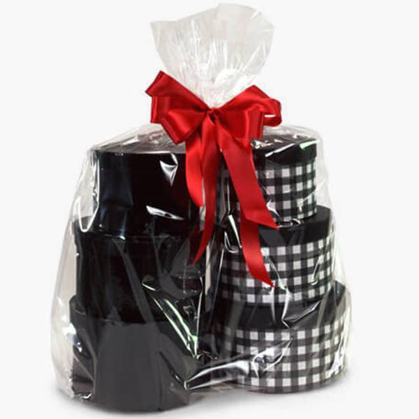 Clear Cellophane Basket Wrap Bags