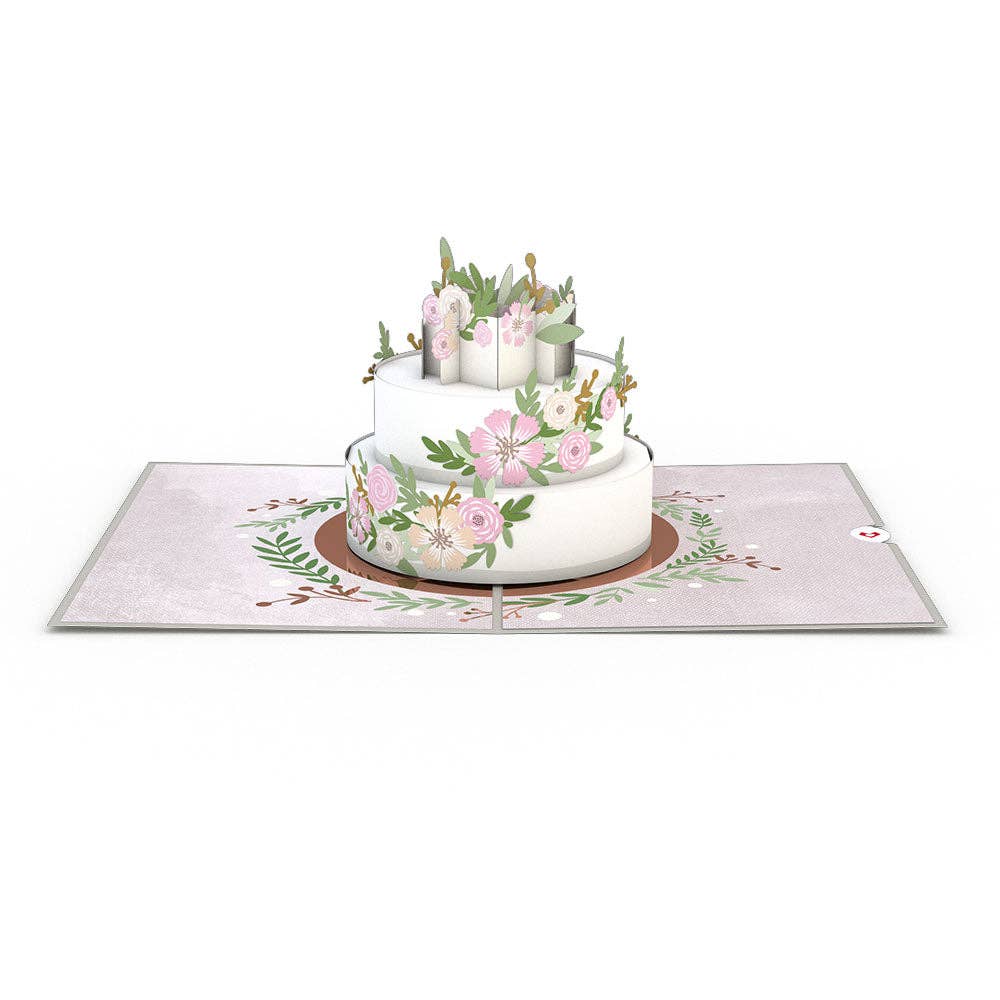 Wedding Cake 5''x7'' Card, Jewelry, Wedding Card