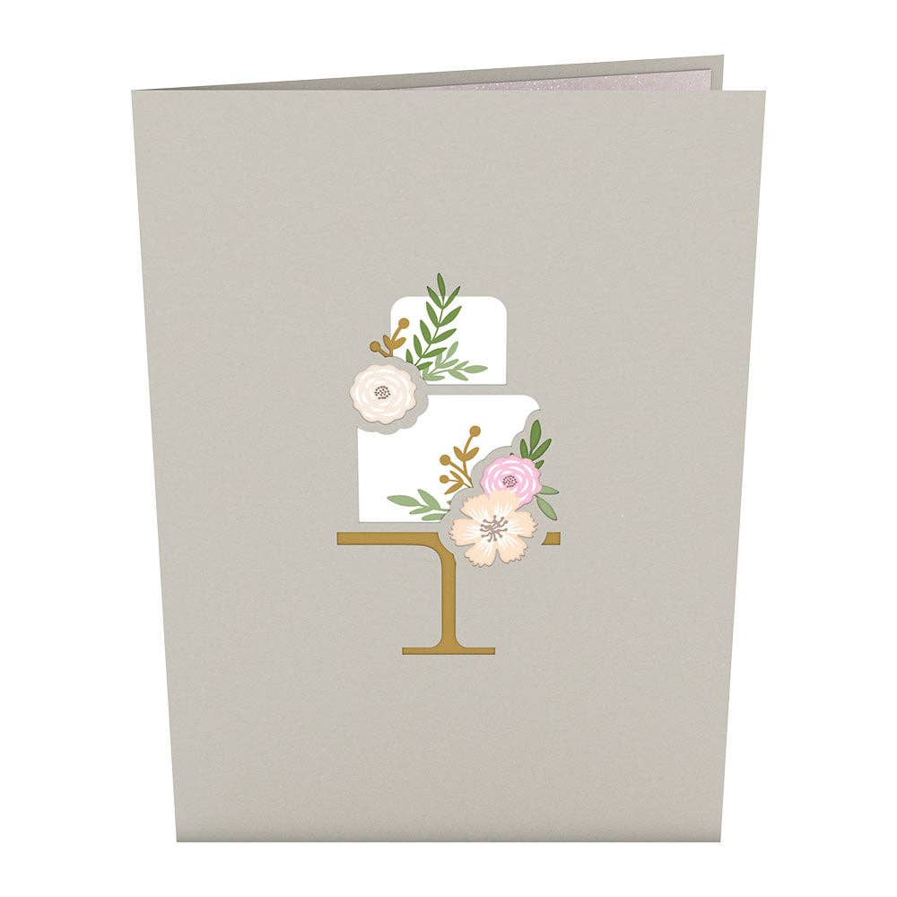 Wedding Cake 5''x7'' Card, Jewelry, Wedding Card
