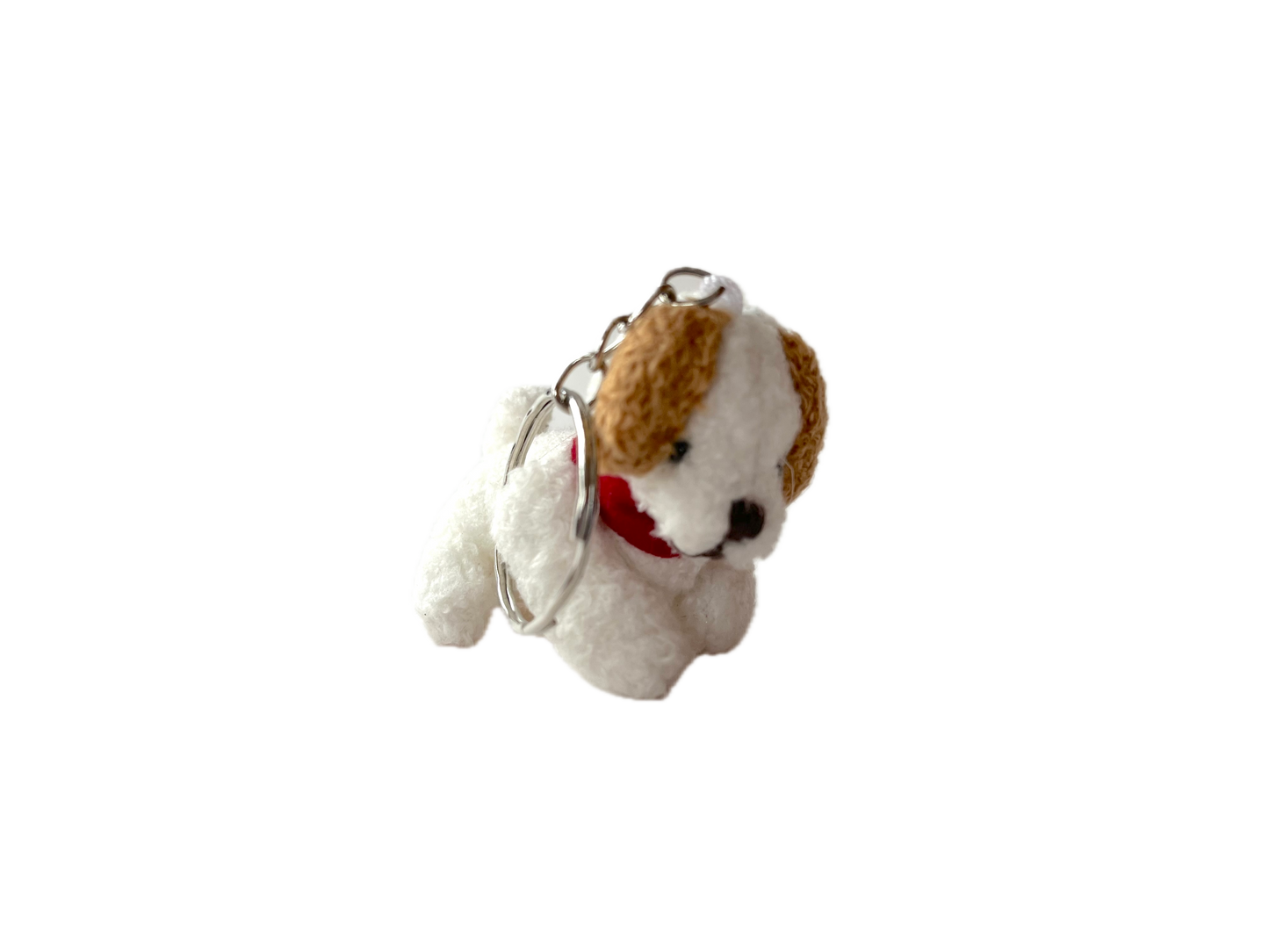 Miniature Plush PuppyDog for Dollhouse or Bag Keychain Charm
