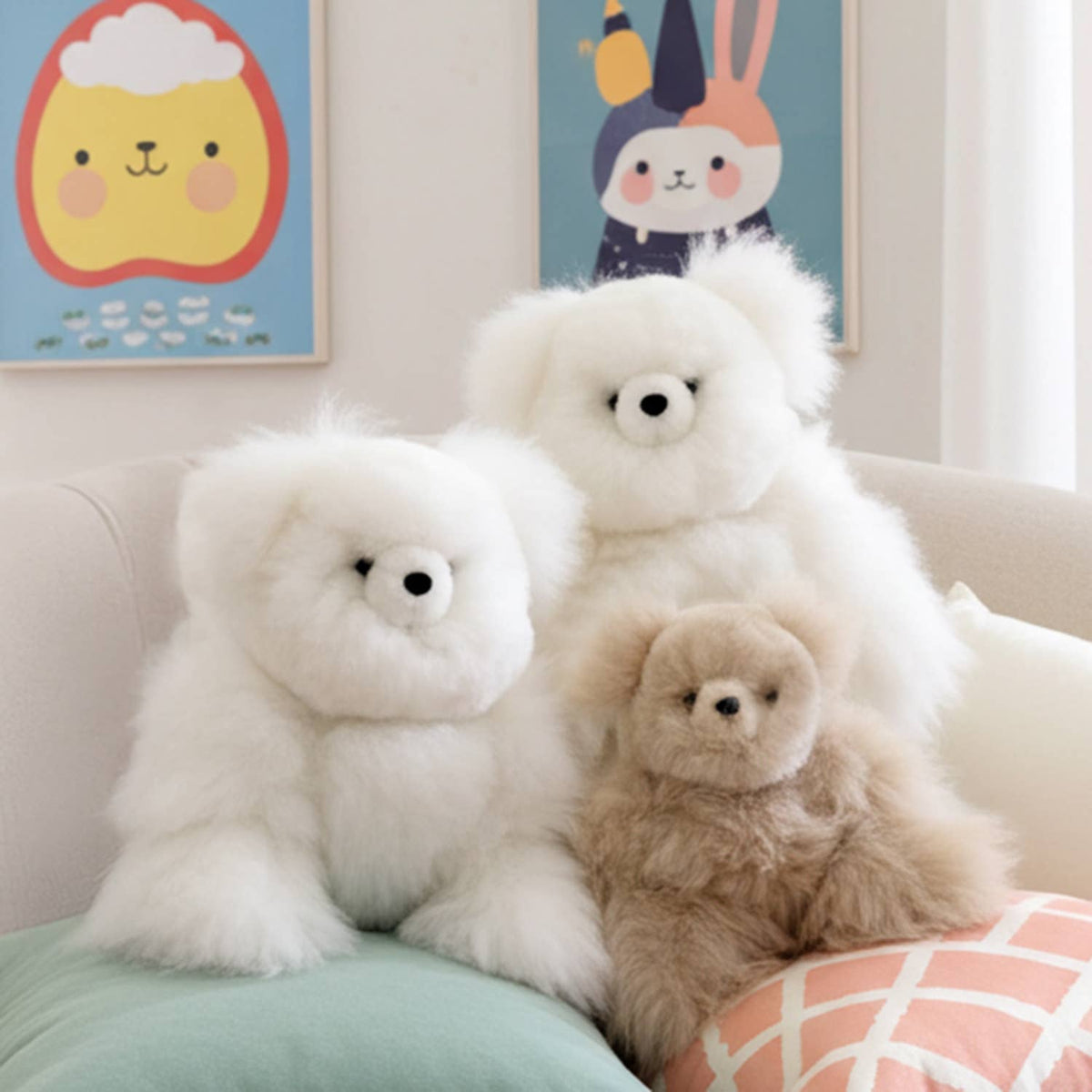 15" Alpaca Stuffed Animal - Bear