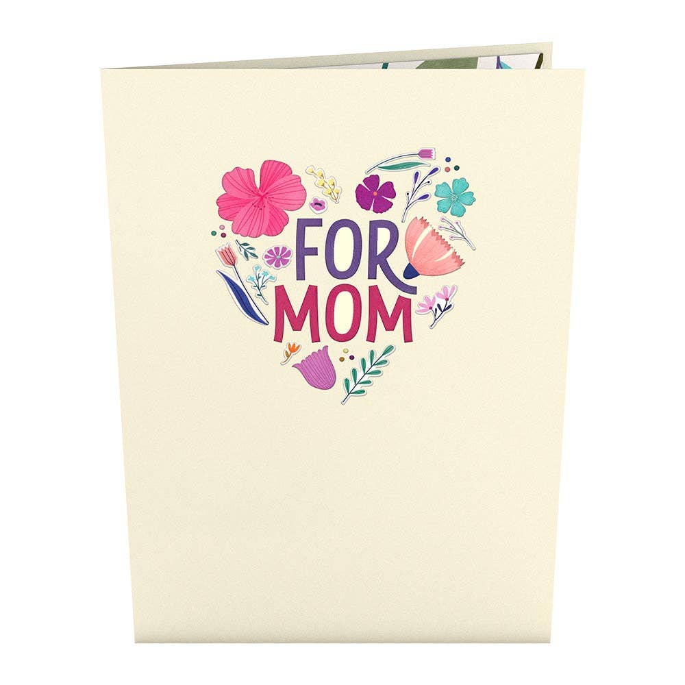 Mother's Day Basket Card, 5x7" Pop-up card, Flower (-62%)