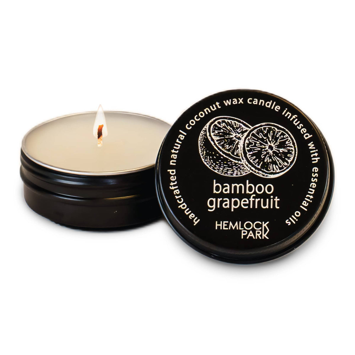 Bamboo Grapefruit Candle | 1 oz Travel Size