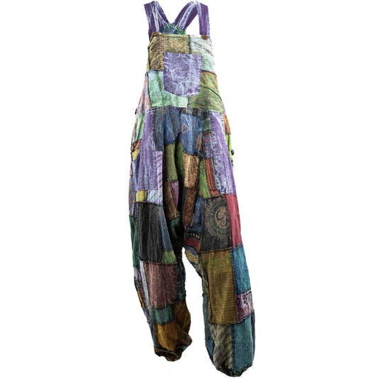 PATCHWORK HAREM  JUMPSUIT - ASSORTED COLORS