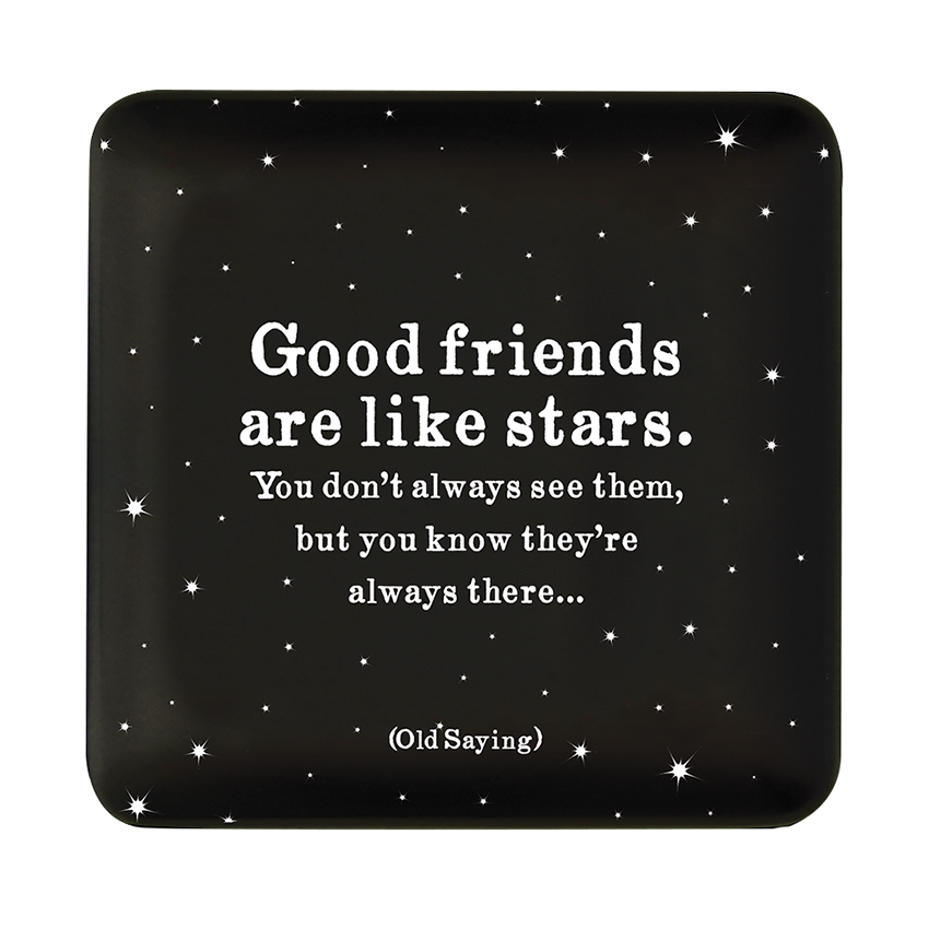 Trinket Dishes - TR175 - Good Friends Stars (Old Saying)