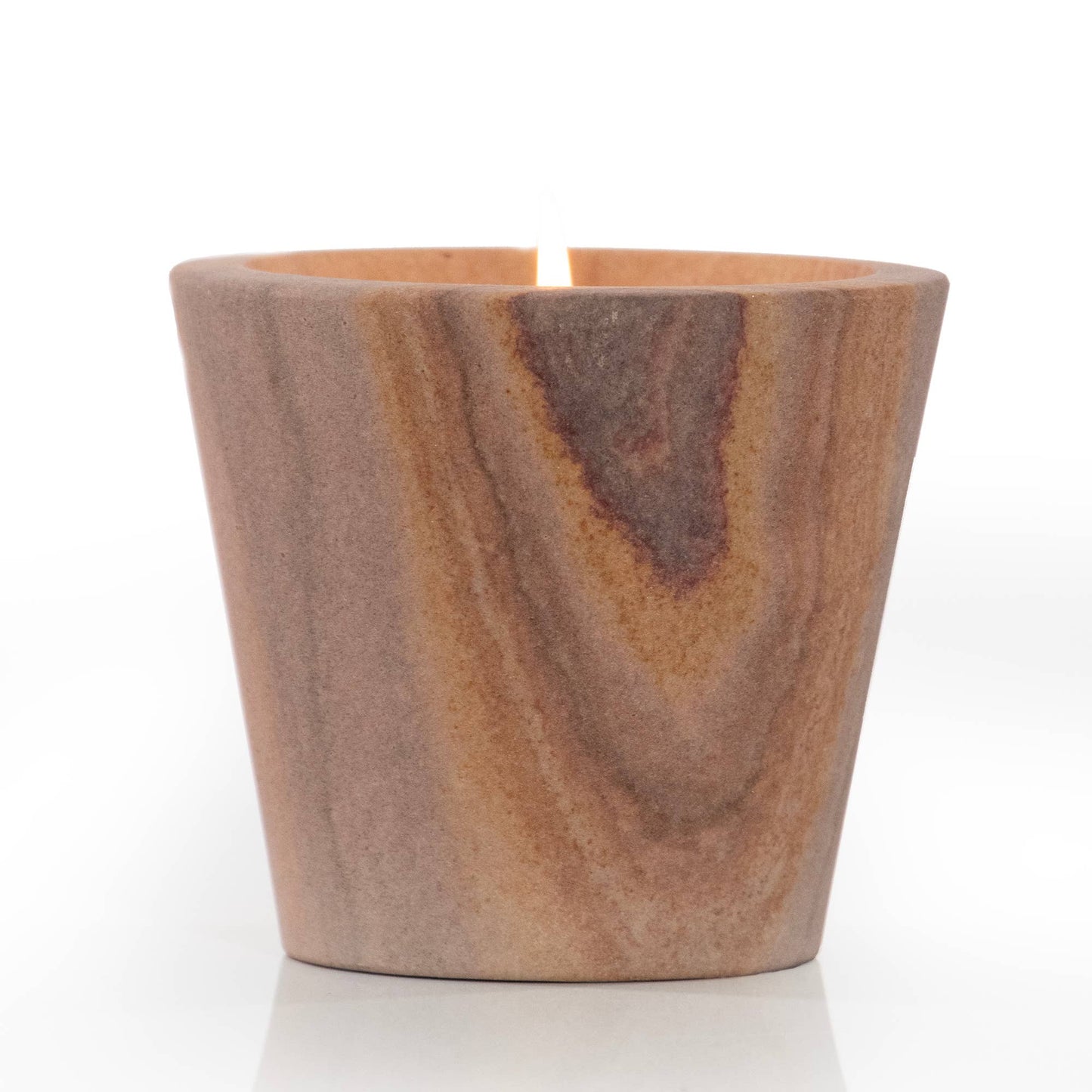 Palo Santo Scented Travertine Candle