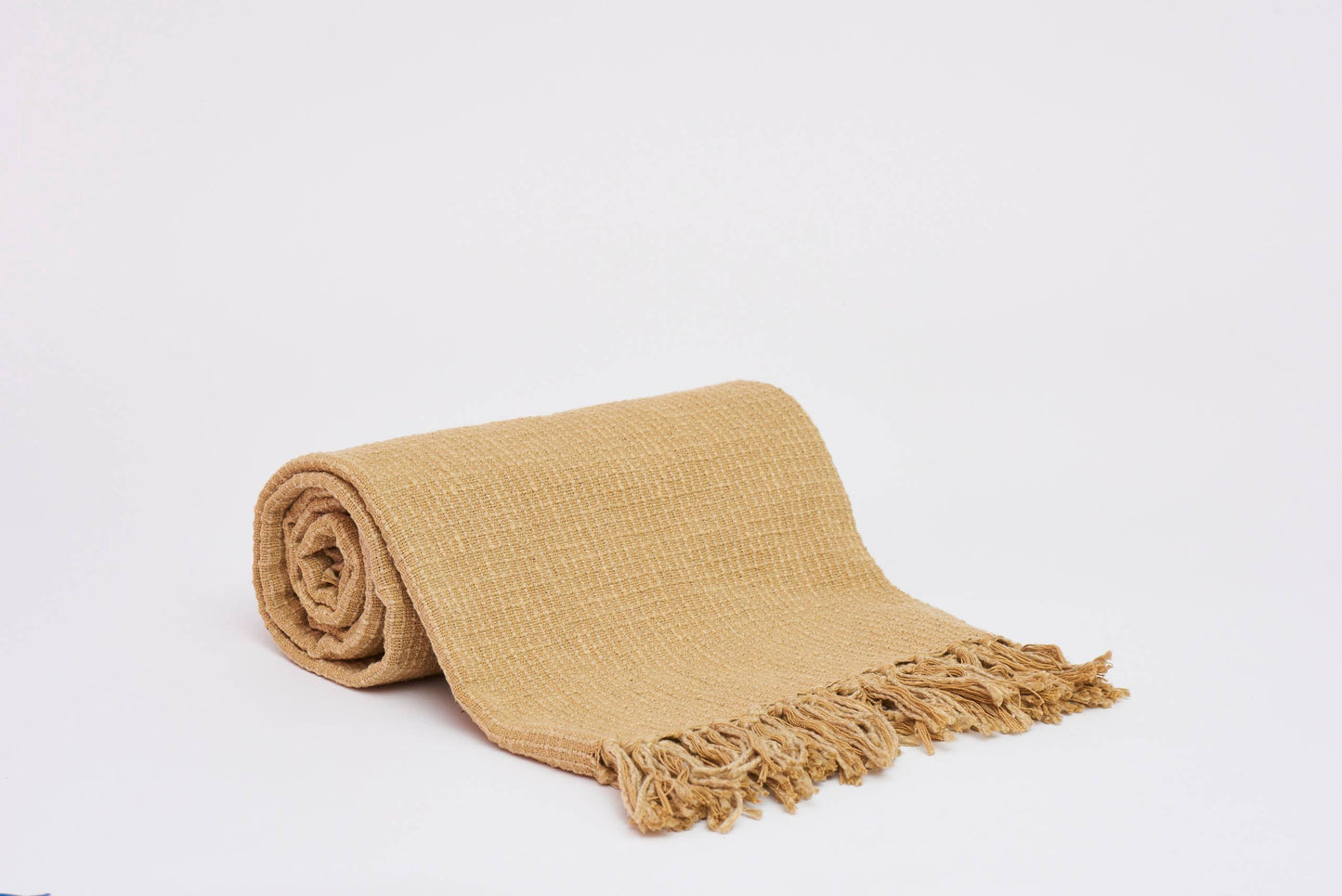 Square Stitch Pattern Throw with Fringe ends