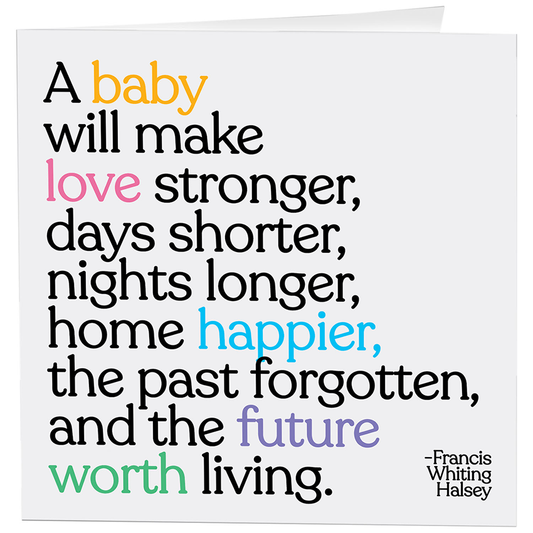 Greeting Card "A Baby Will Make" Baby Card