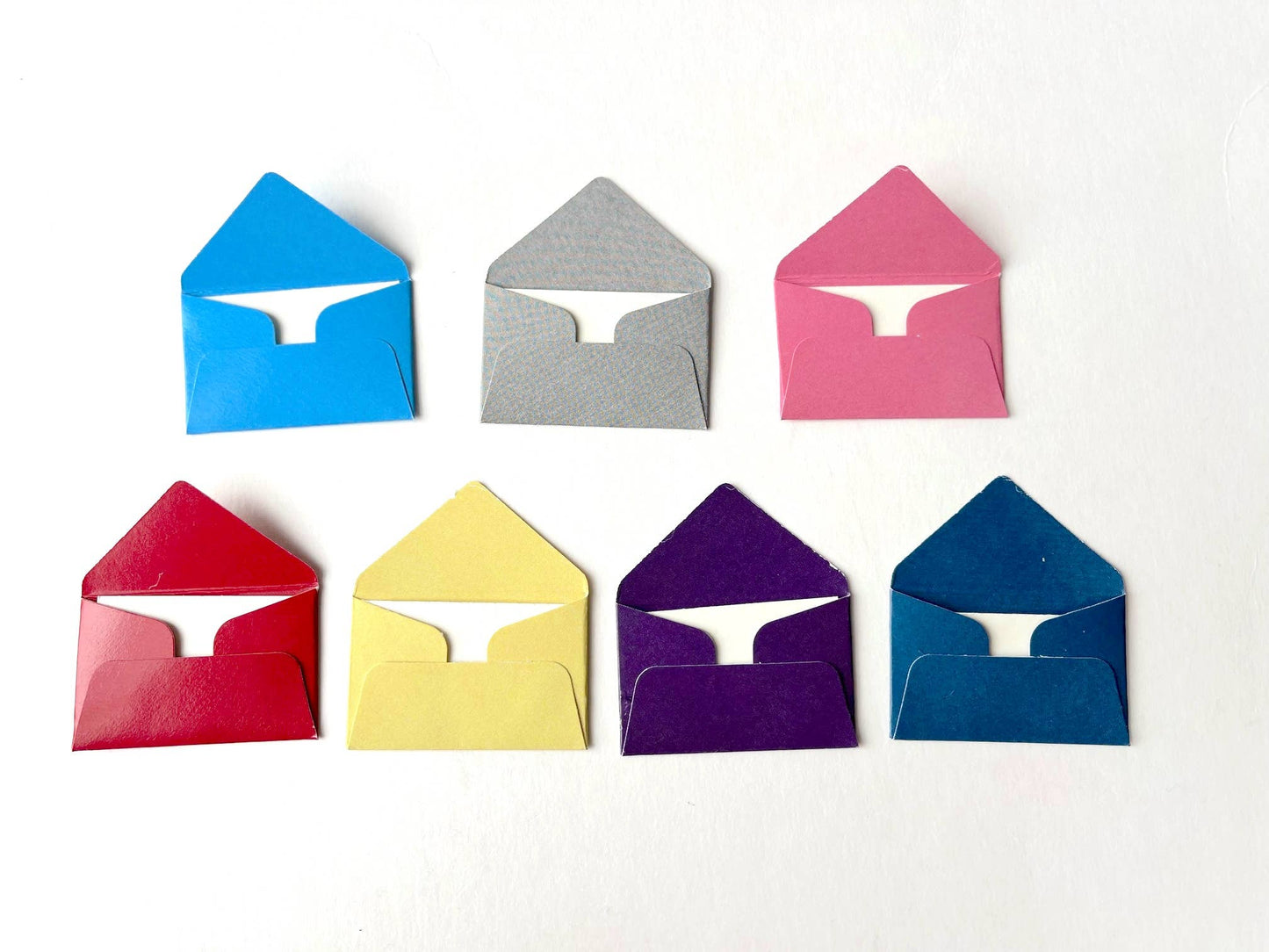 Mini Envelope and Blank Note Card (Set of 7 colors)