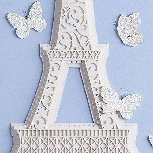 Laser Cut Eiffel Tower Birthday Card