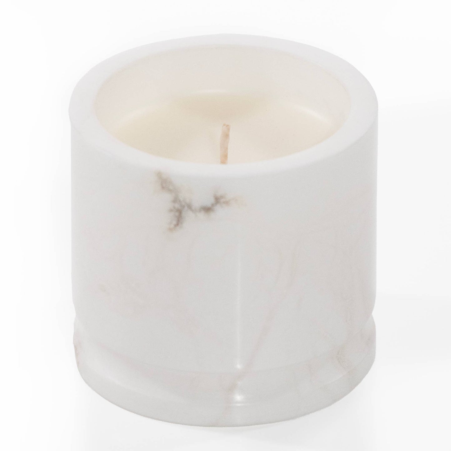 Palo Santo Scented White Marble Candle