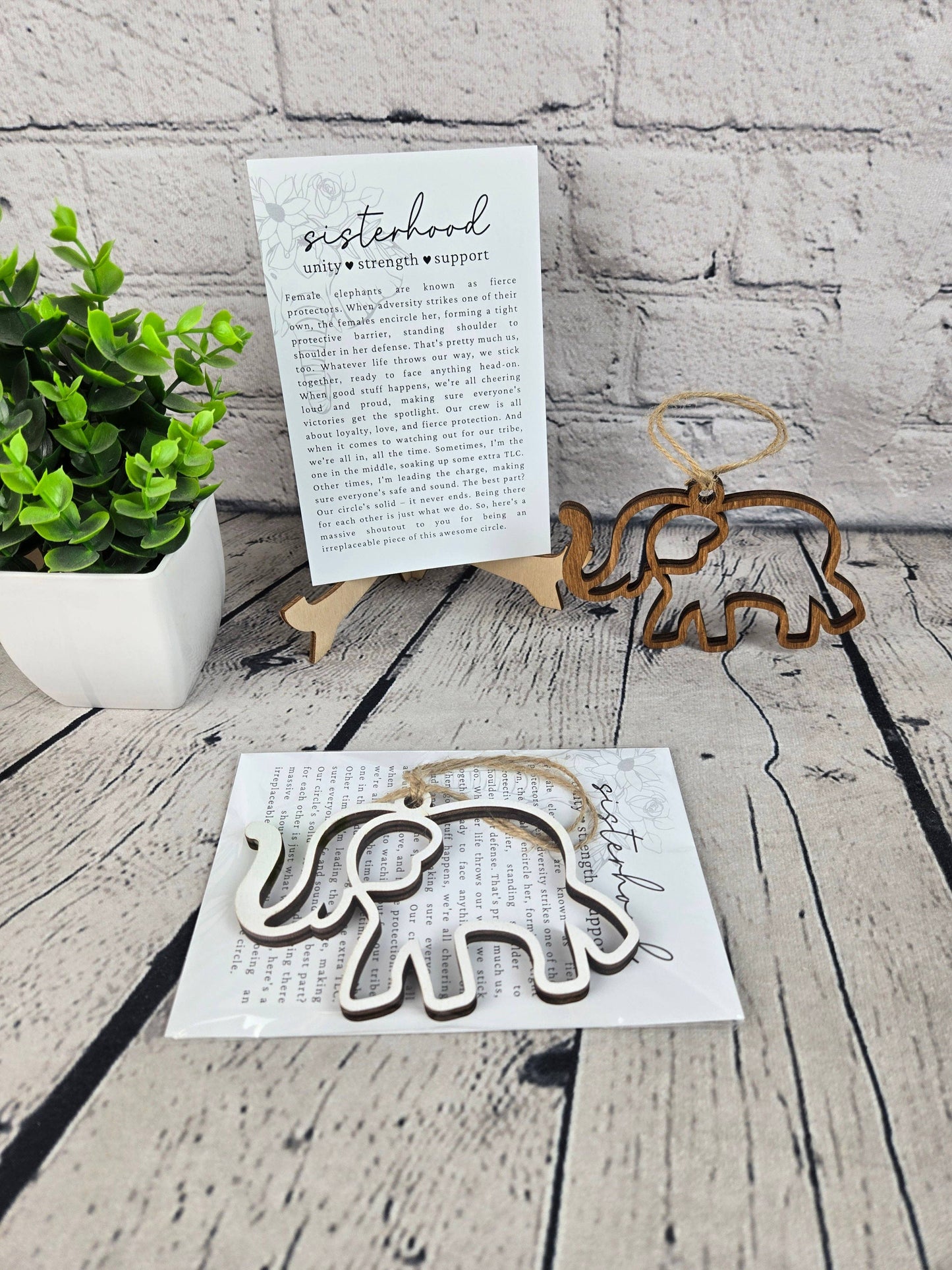 Sisterhood Elephant with Story Card