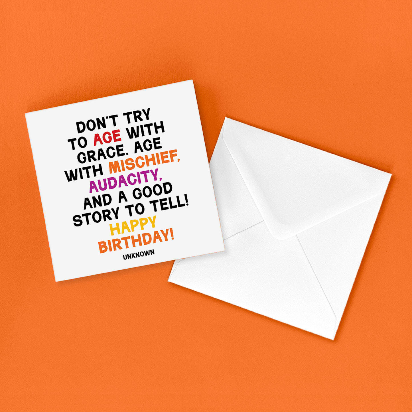 Cards - D377 - Don't Age With Grace - Birthday (Unknown)