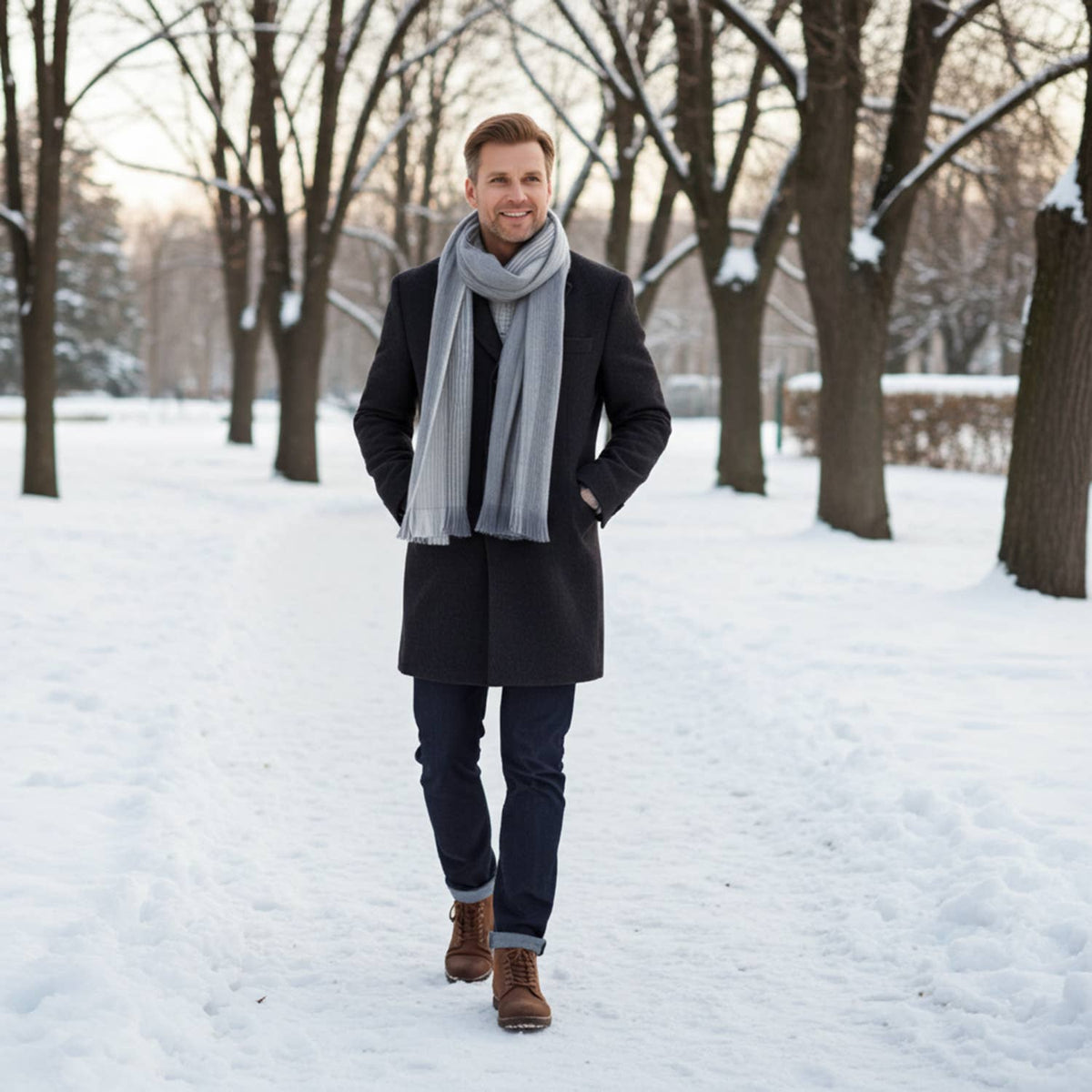 Alpaca Scarf - Polar Drift
