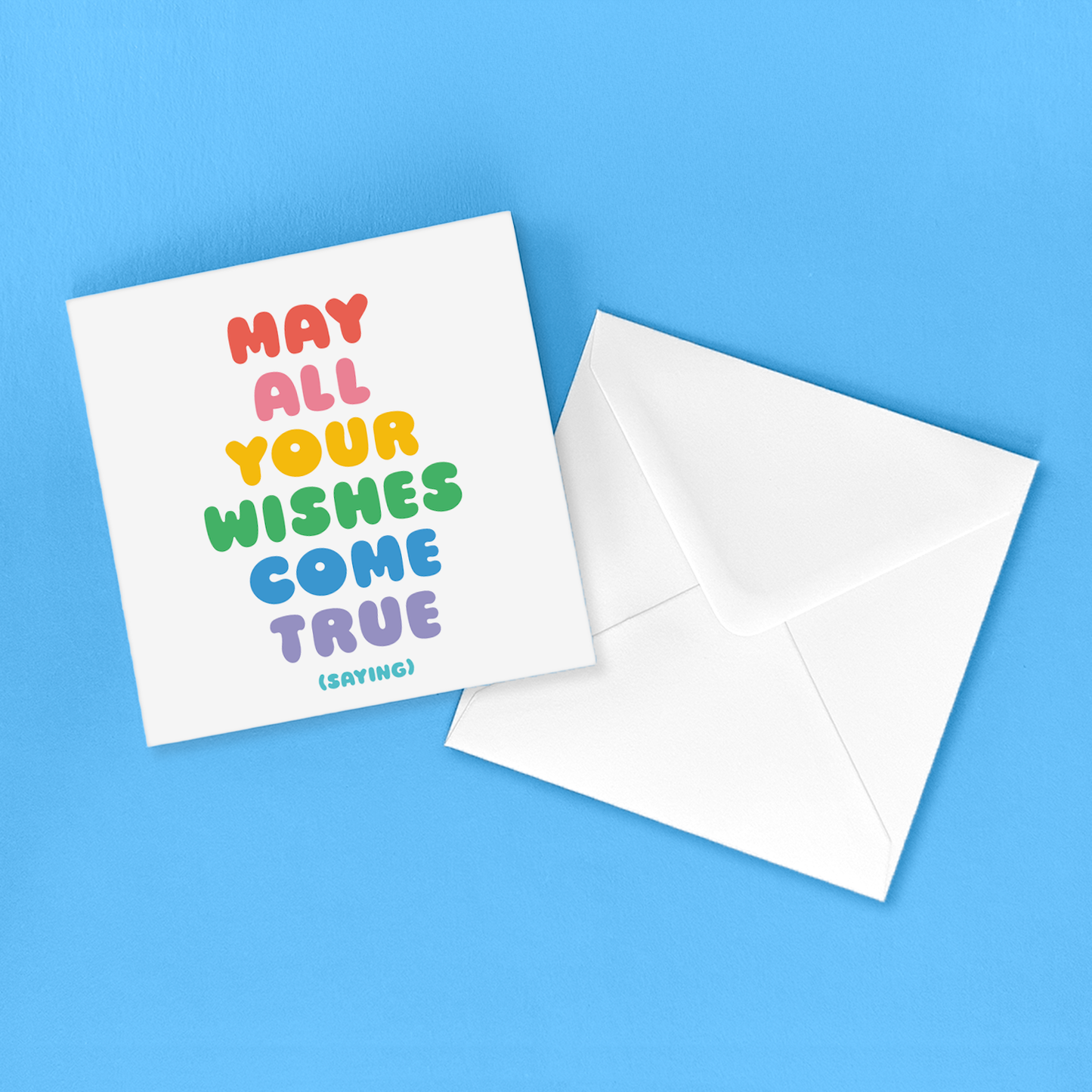 Cards - D370 - May Your Wishes Come True - Birthday (Saying)