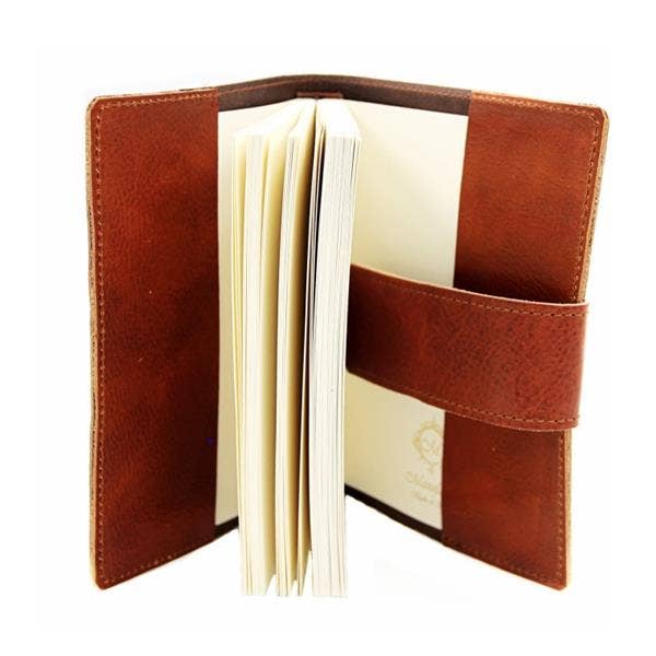 Roma Calfskin Leather 5x7"Journal Italian hand-made