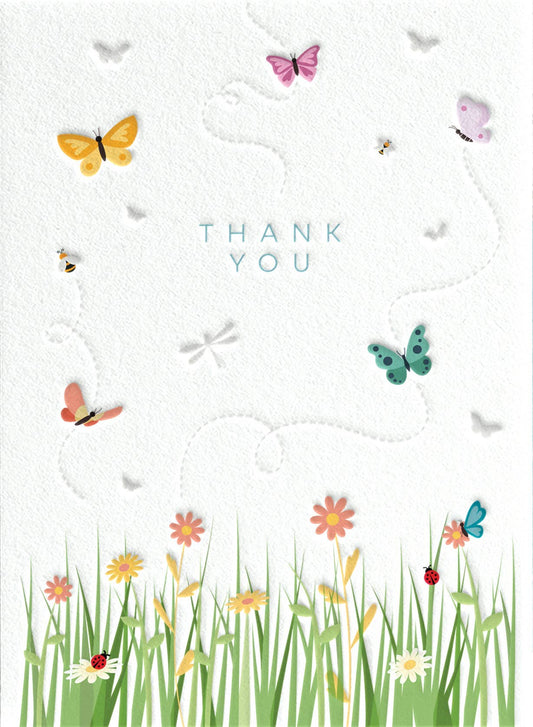 THANK YOU THANK YOU GREETING CARD 4.625 x 6.5625"