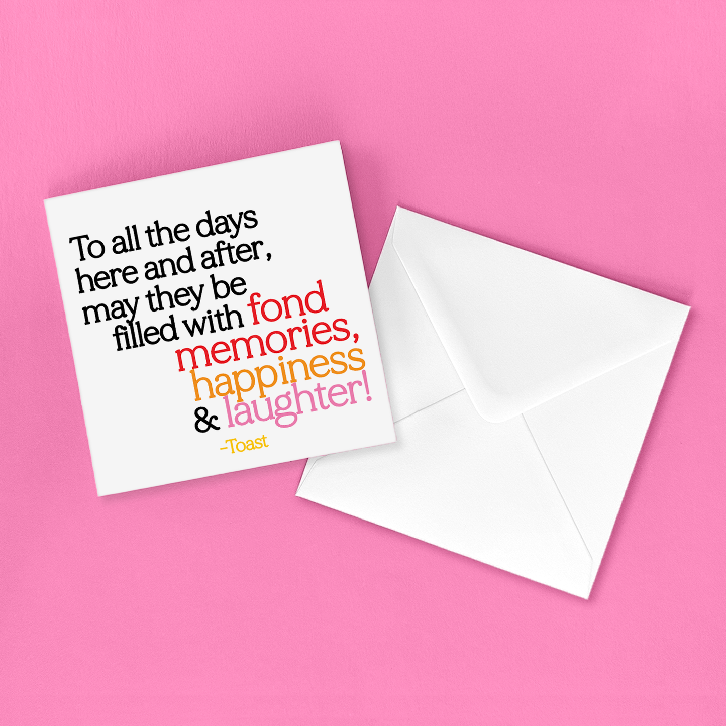 Cards - D375 - To All The Days (Toast)