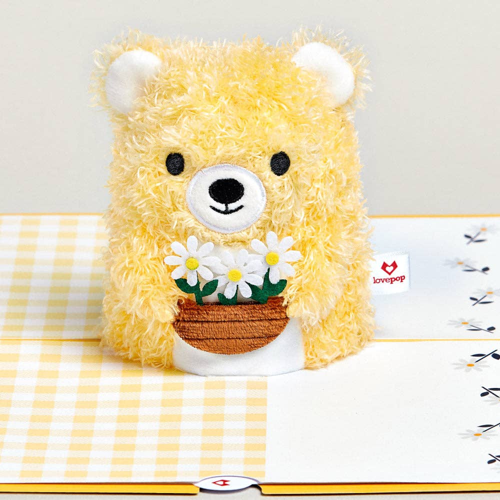 Daisy Greetings 6”x8” Plushpop Card, Pop-Up Cards