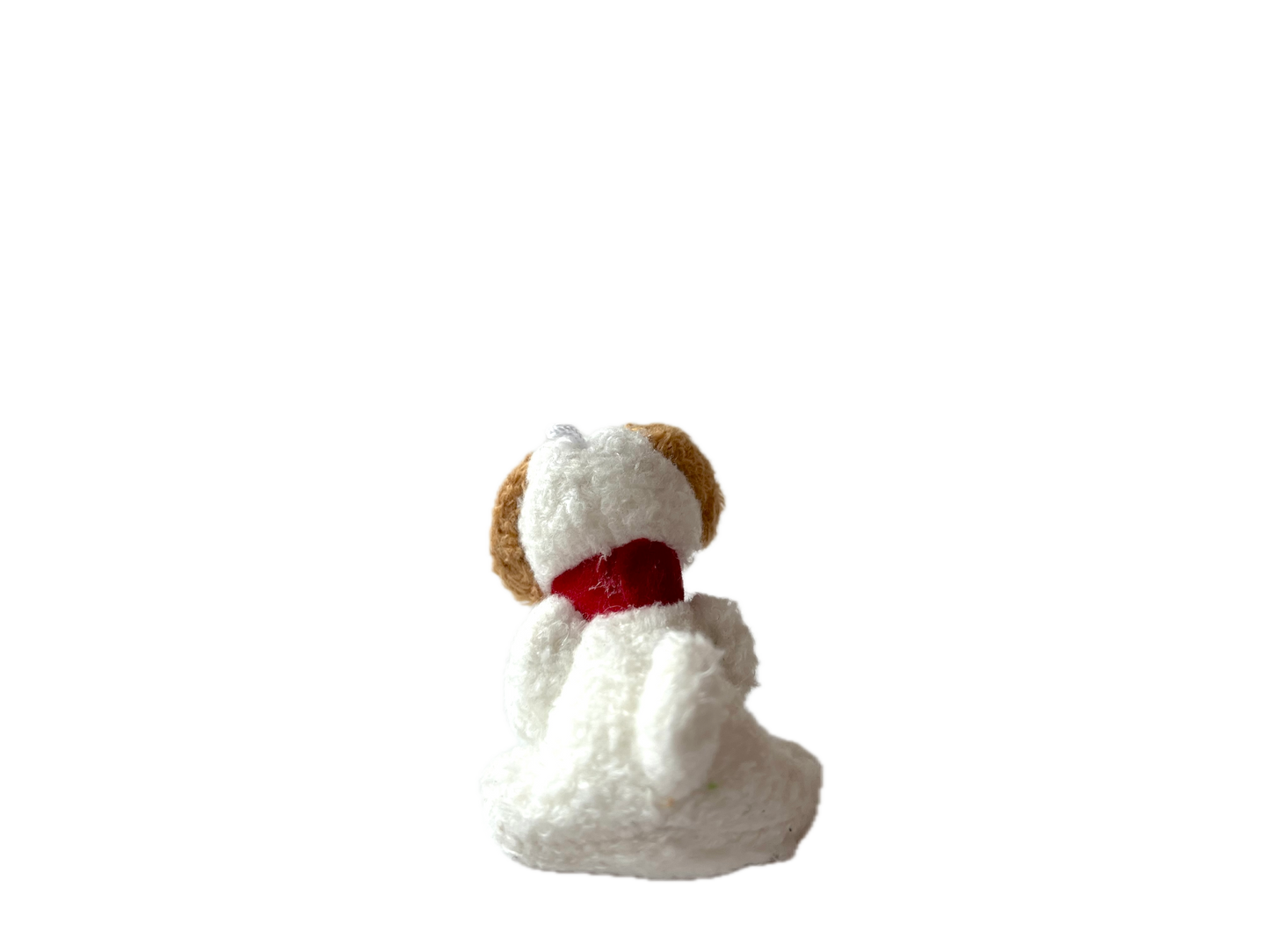 Miniature Plush PuppyDog for Dollhouse or Bag Keychain Charm