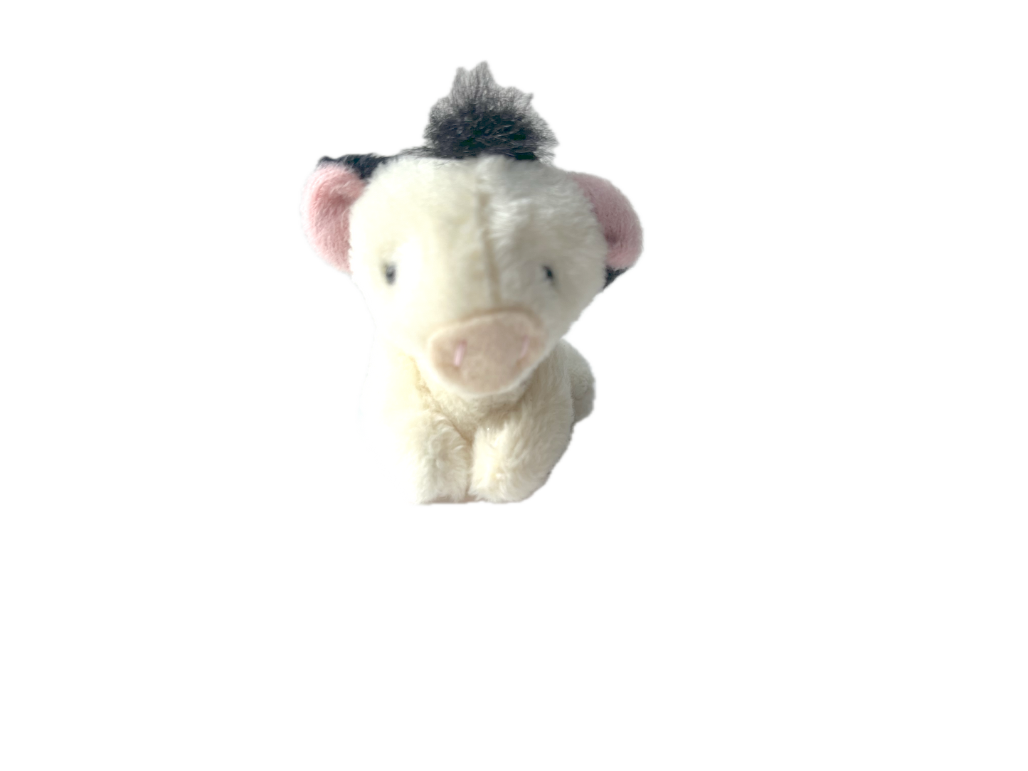 Miniature Plush Cow Keychain Pendant Backpack Charm Doll Toy