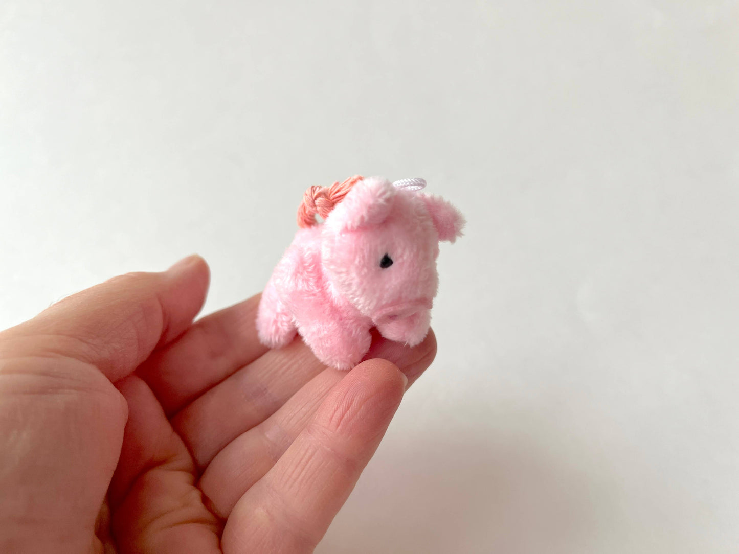 Miniature Plush Pig (Pink)