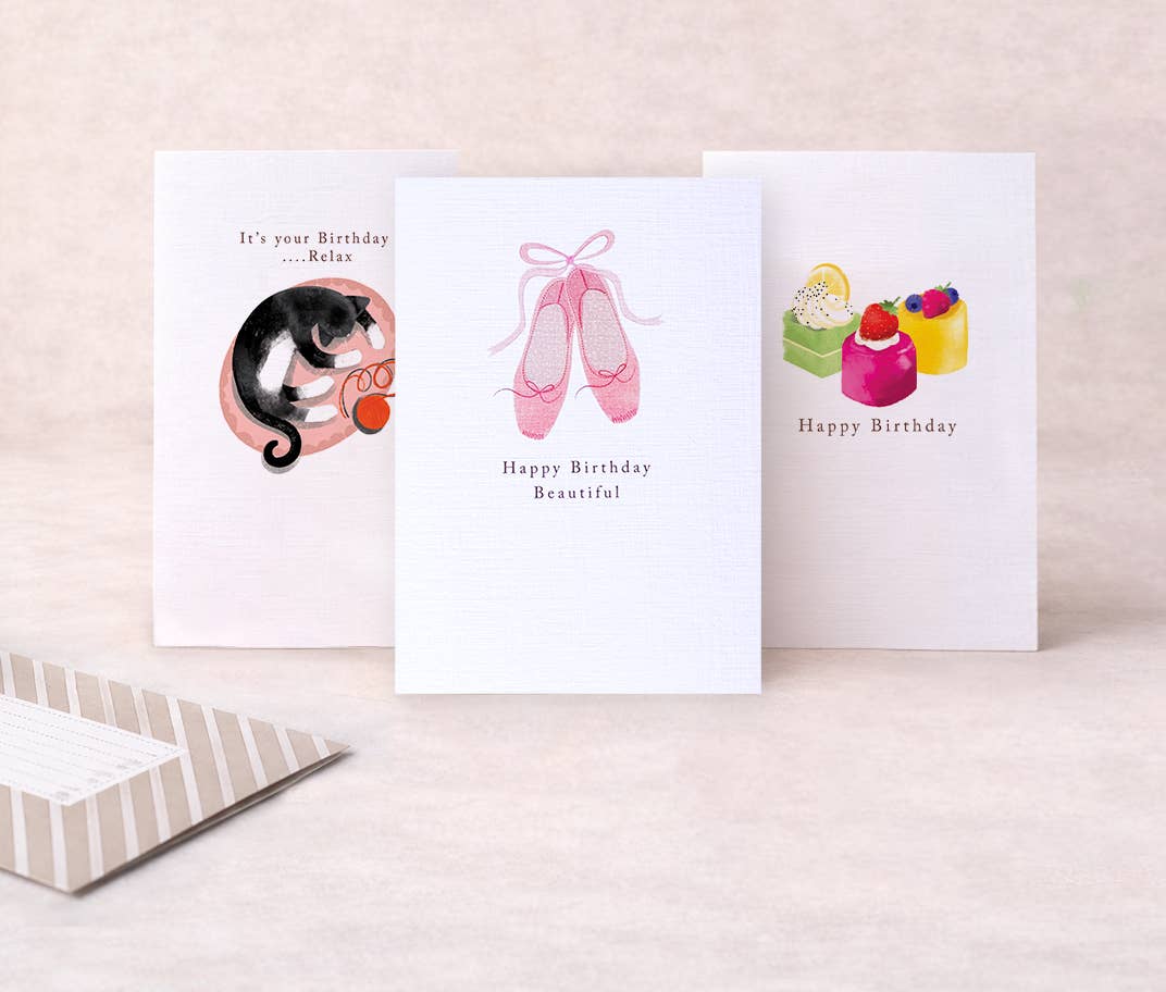 NEW BABY GIRAFFE GREETING CARD L. DARRINGTON
