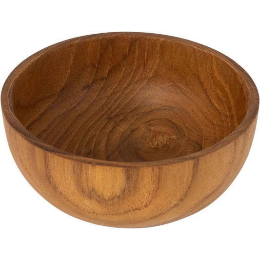 ROUND TEAK BOWL
