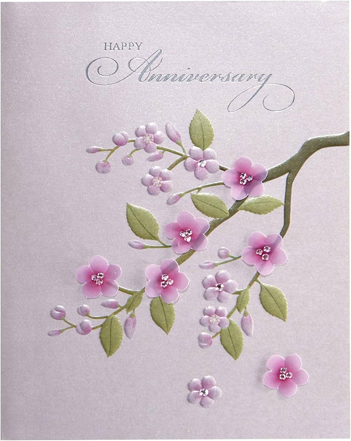 Cherry Blossom Anniversary Card