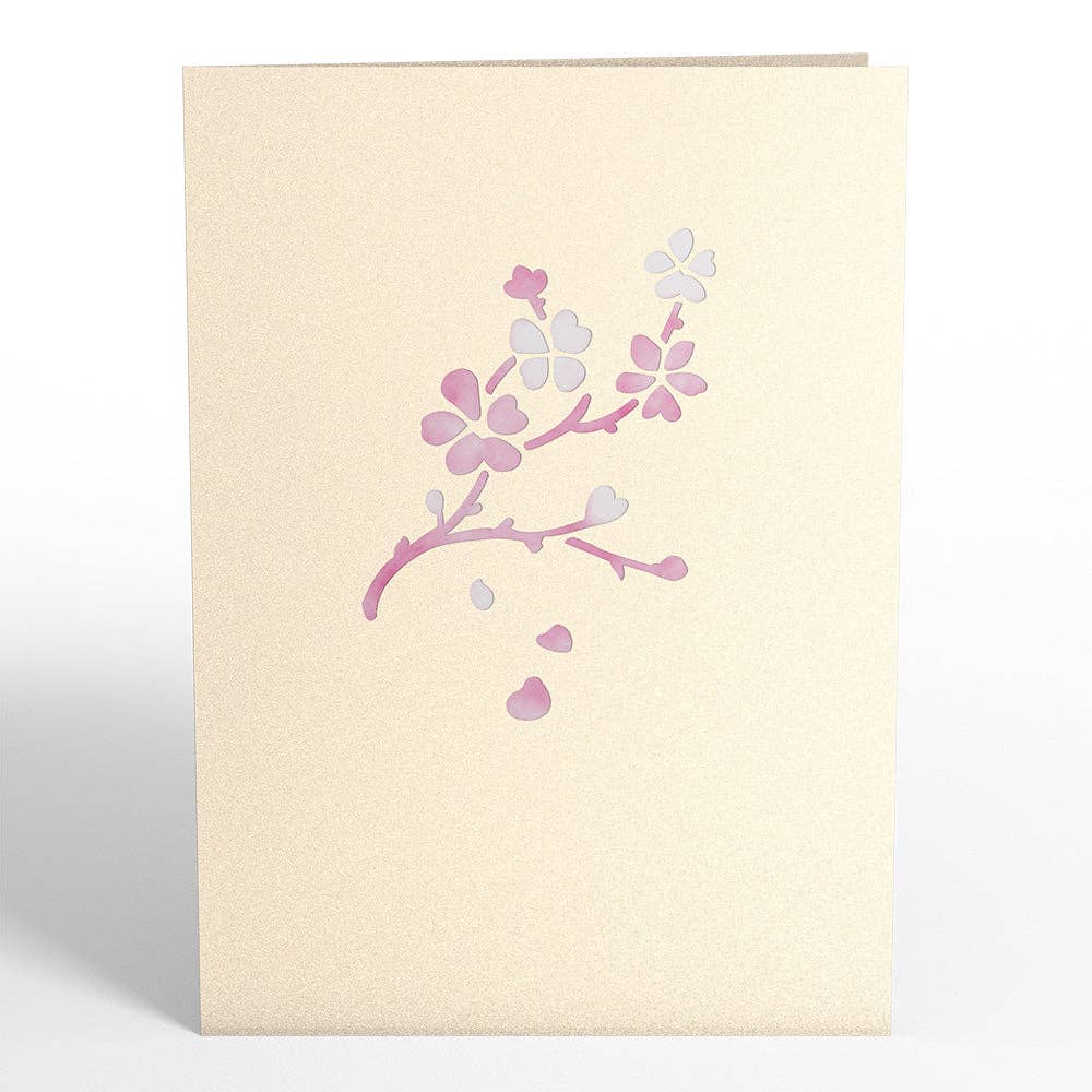 Cherry Blossom Card, 5x7" Pop-Up Cards