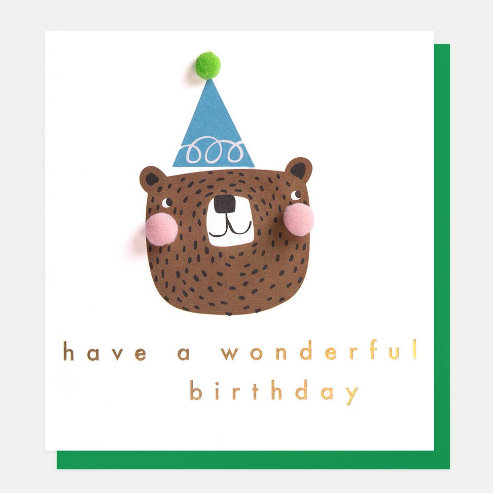BIRTHDAY CHILDREN RABBIT GREETING CARD CAROLINE  GARDNER