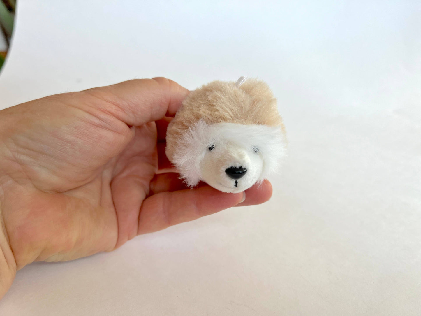 Miniature Plush Hedgehog Small Stuffed Animal Backpack Charm