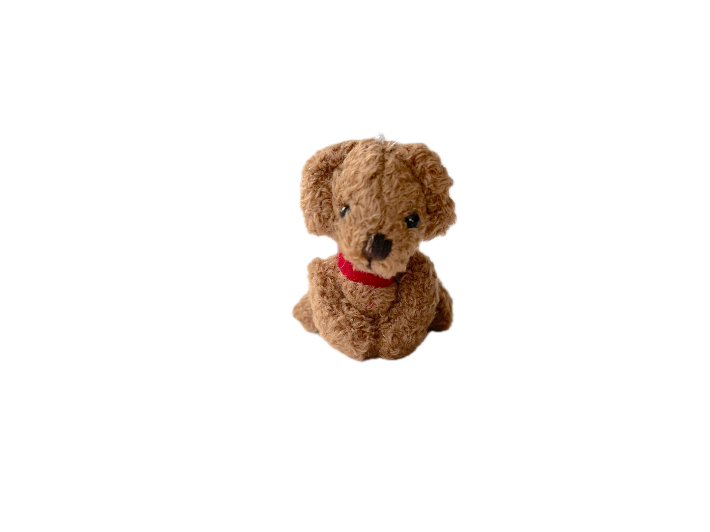 Miniature Plush Puppy Dog Dollhouse Backpack Charm