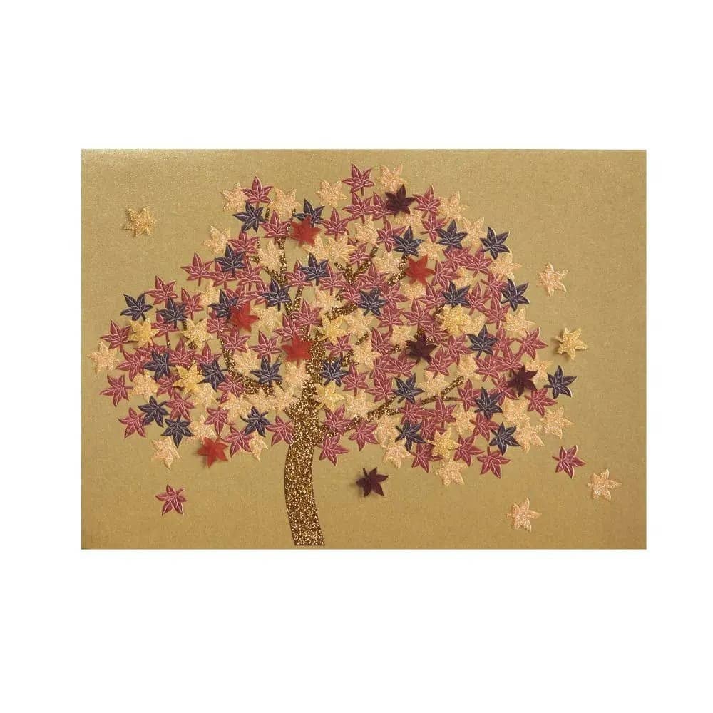 Vellum Japanese Maple Tree Blank Card