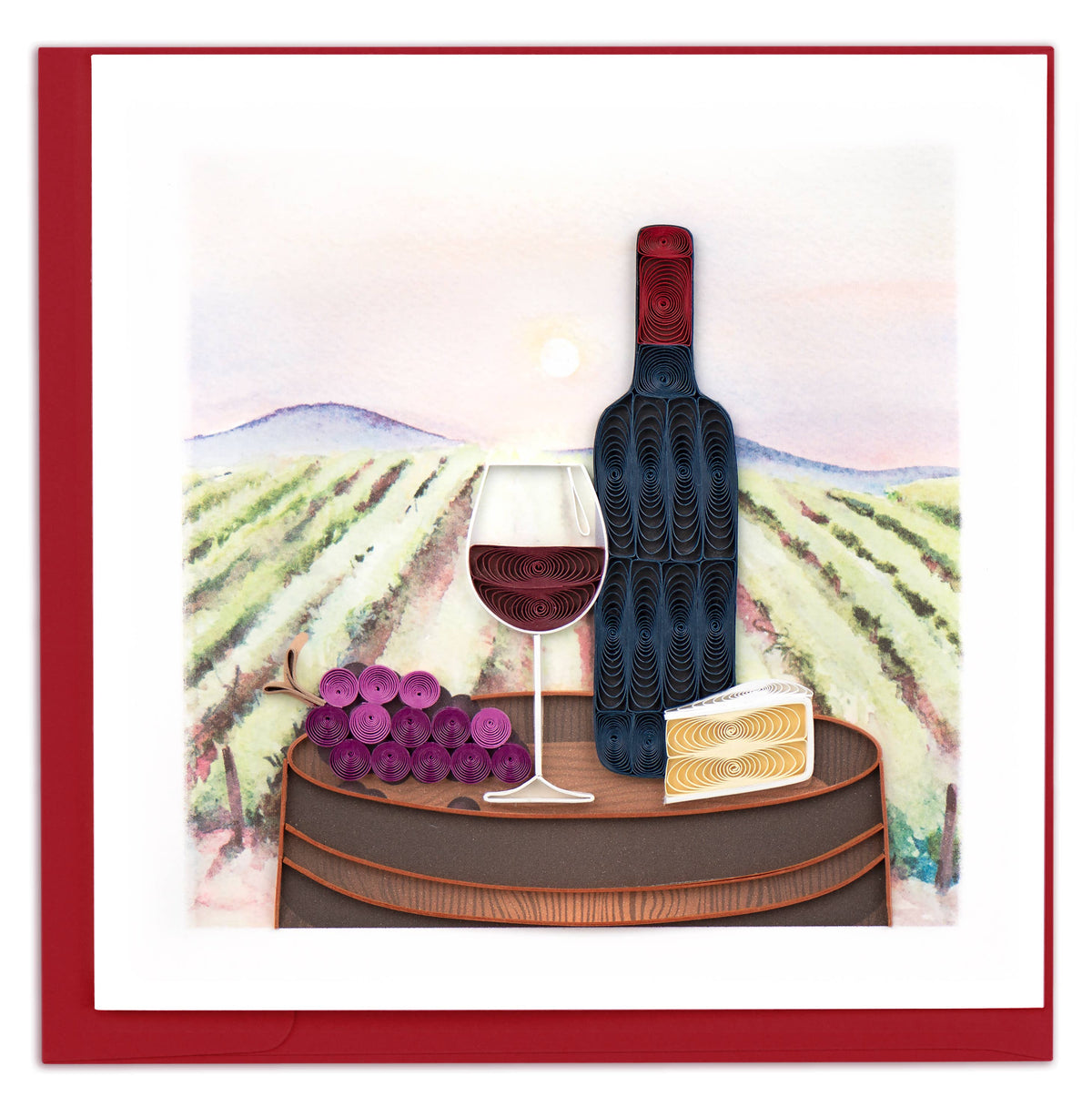 Vineyard Everyday Quilled Greeting Card