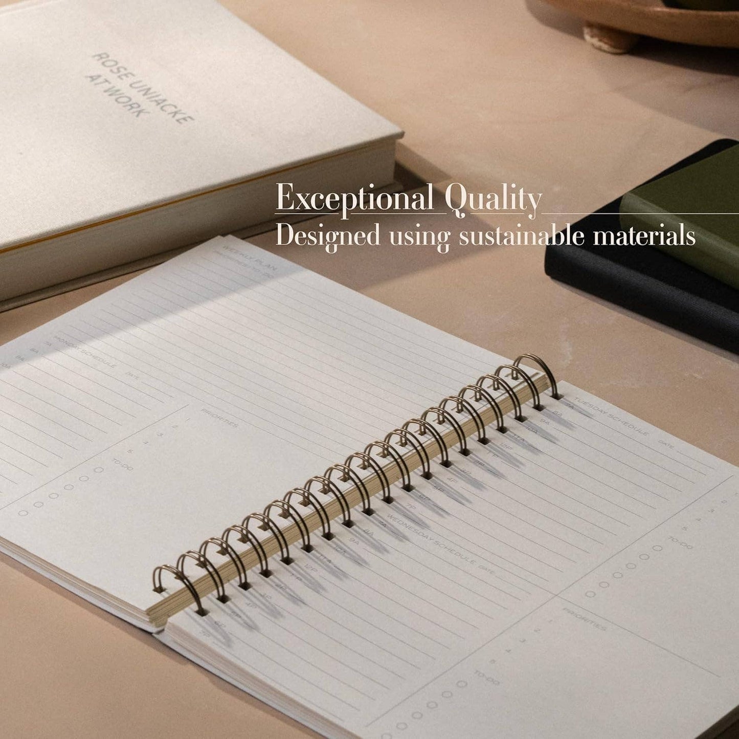 The Yearly Planner -Undated 52 week planner - Spiral Bound