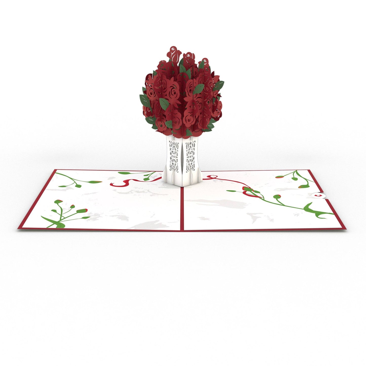 Red Rose Arrangement 5x7'' Pop-Up Cards (-62%)