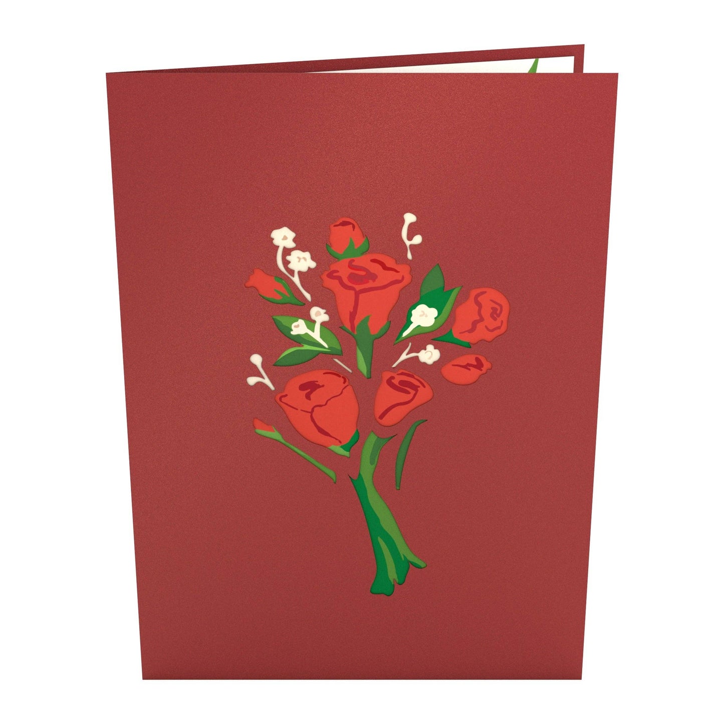 Red Rose Arrangement 5x7'' Pop-Up Cards (-62%)