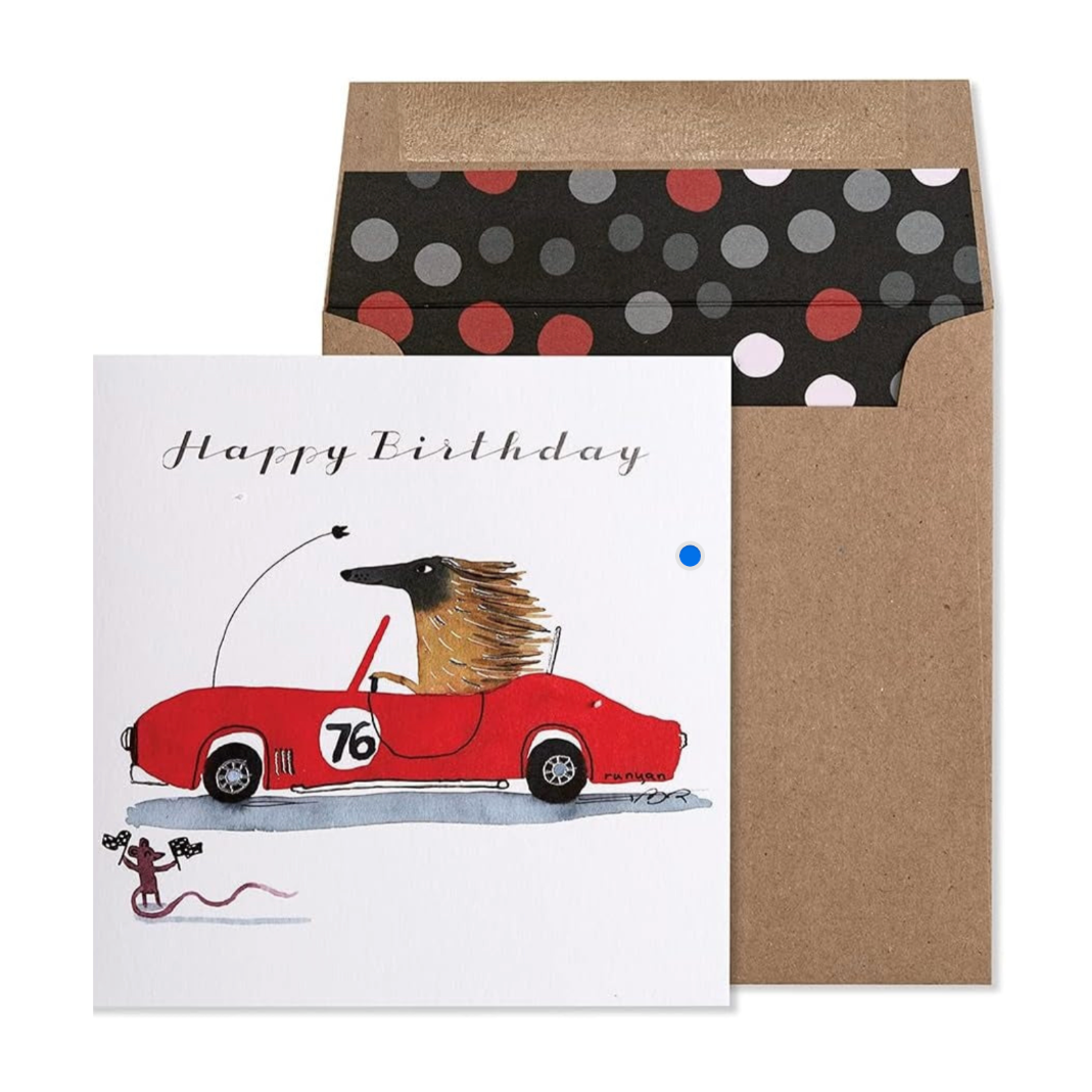 Race Car Birthday Card