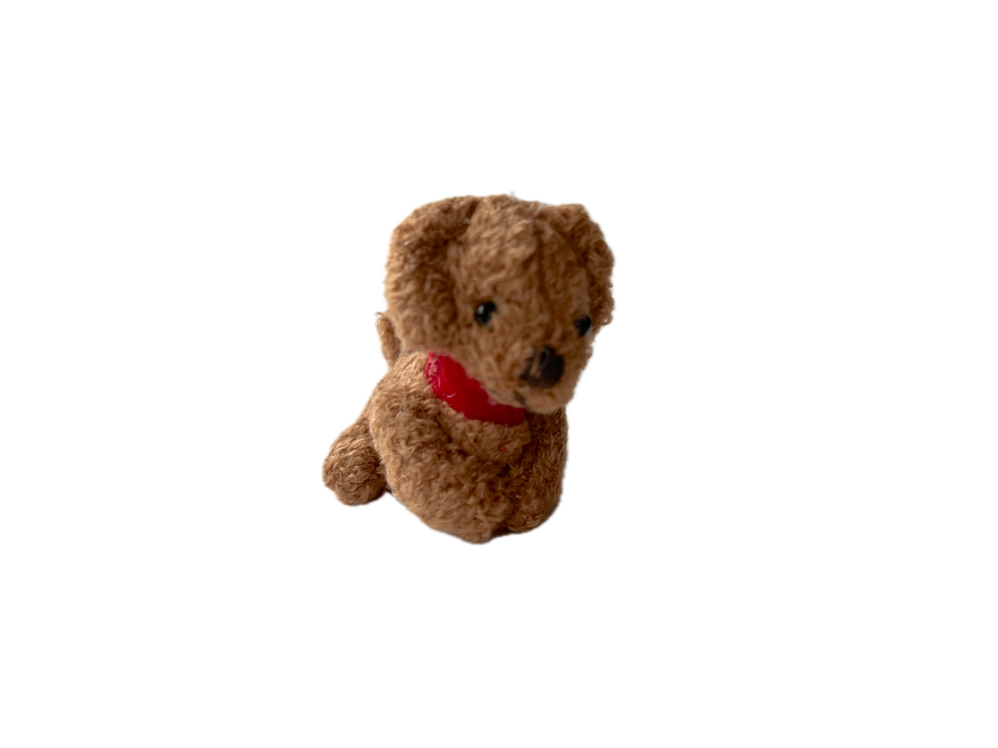 Miniature Plush Puppy Dog Dollhouse Backpack Charm